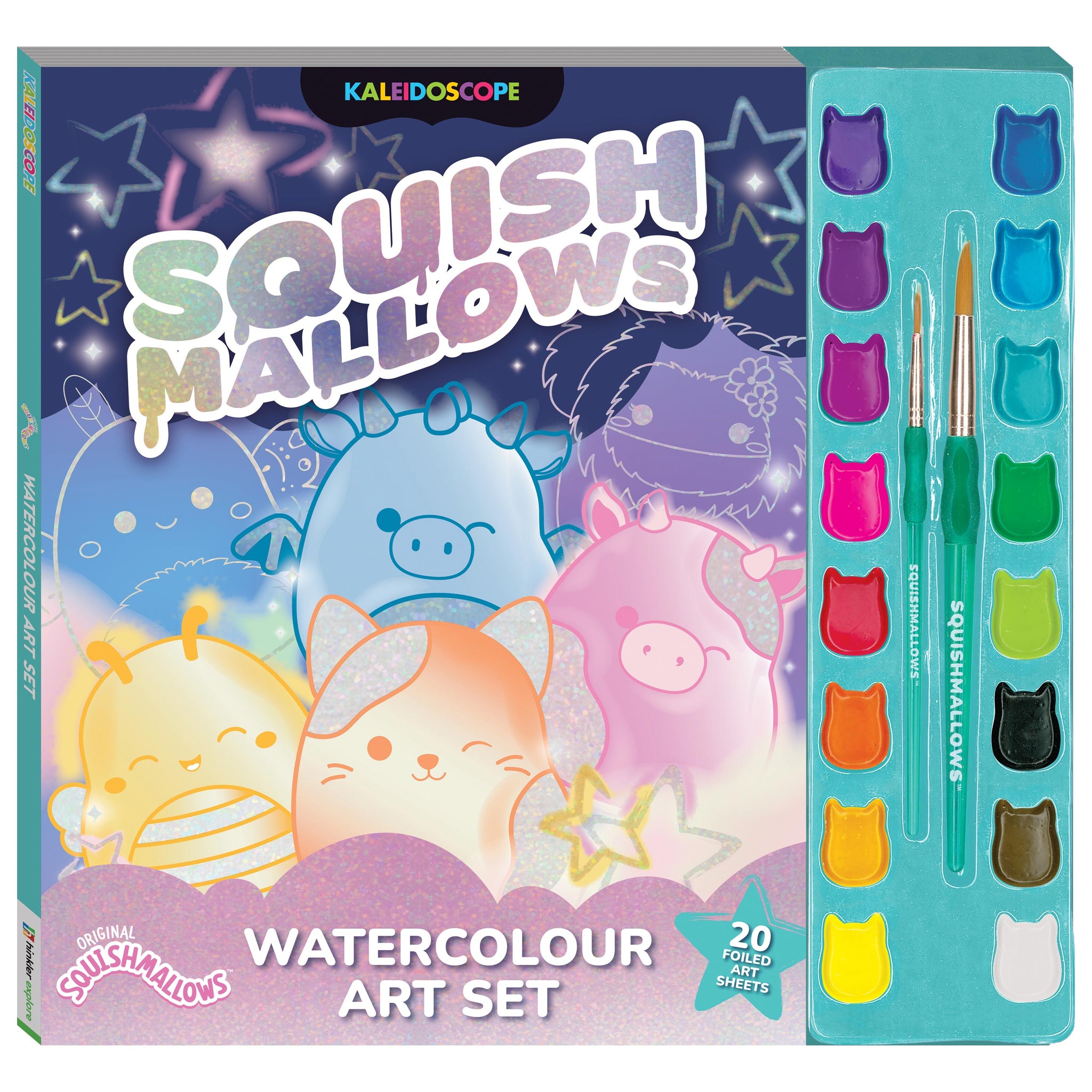 Kaleidoscope Squishmallows Watercolour Art Set