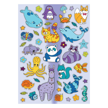 Kaleidoscope Coloring Scented Stickers Super Cute Animals