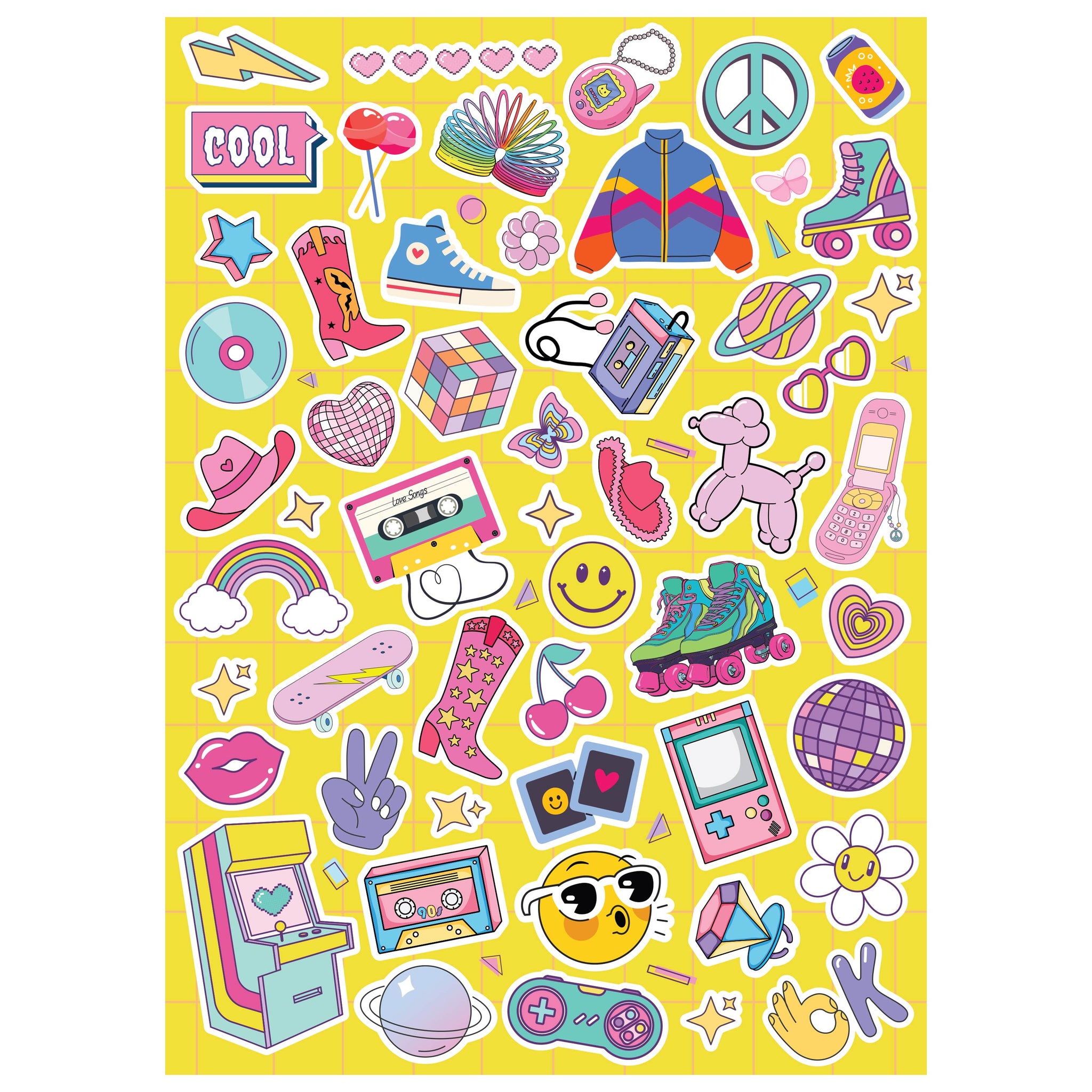 Kaleidoscope Colouring Scented Stickers: Totally Iconic