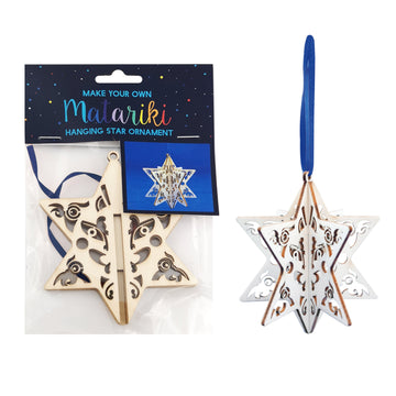 Matariki Star MYO 3D Ornament 10cm - Set Of 2