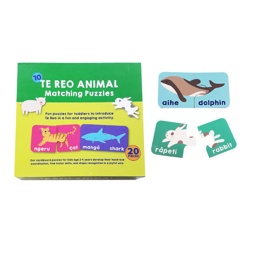 Matching Animal 20pc Puzzle Te Reo