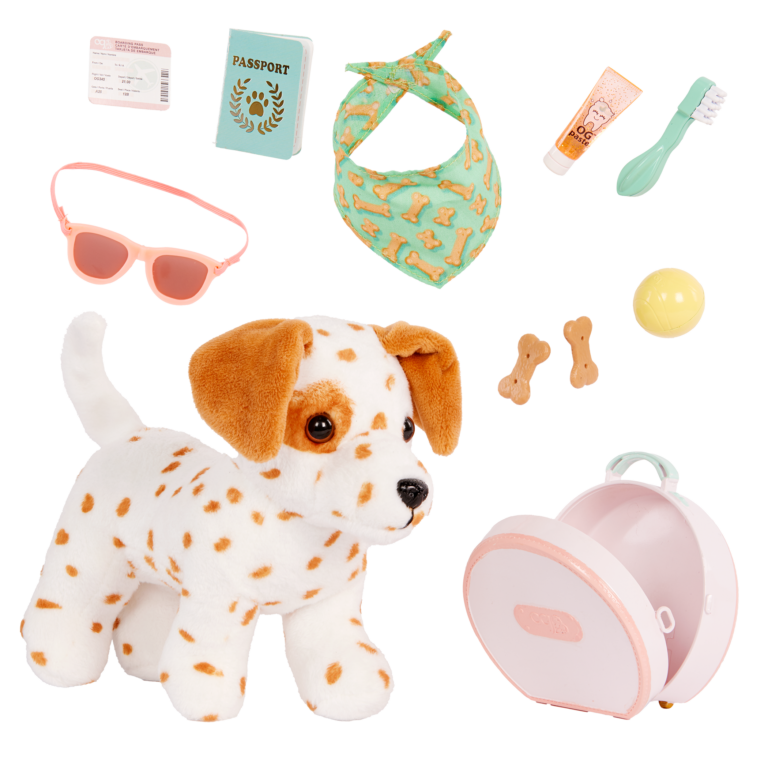 Our Generation Accessory - 6" Posable Dog w Acccessories