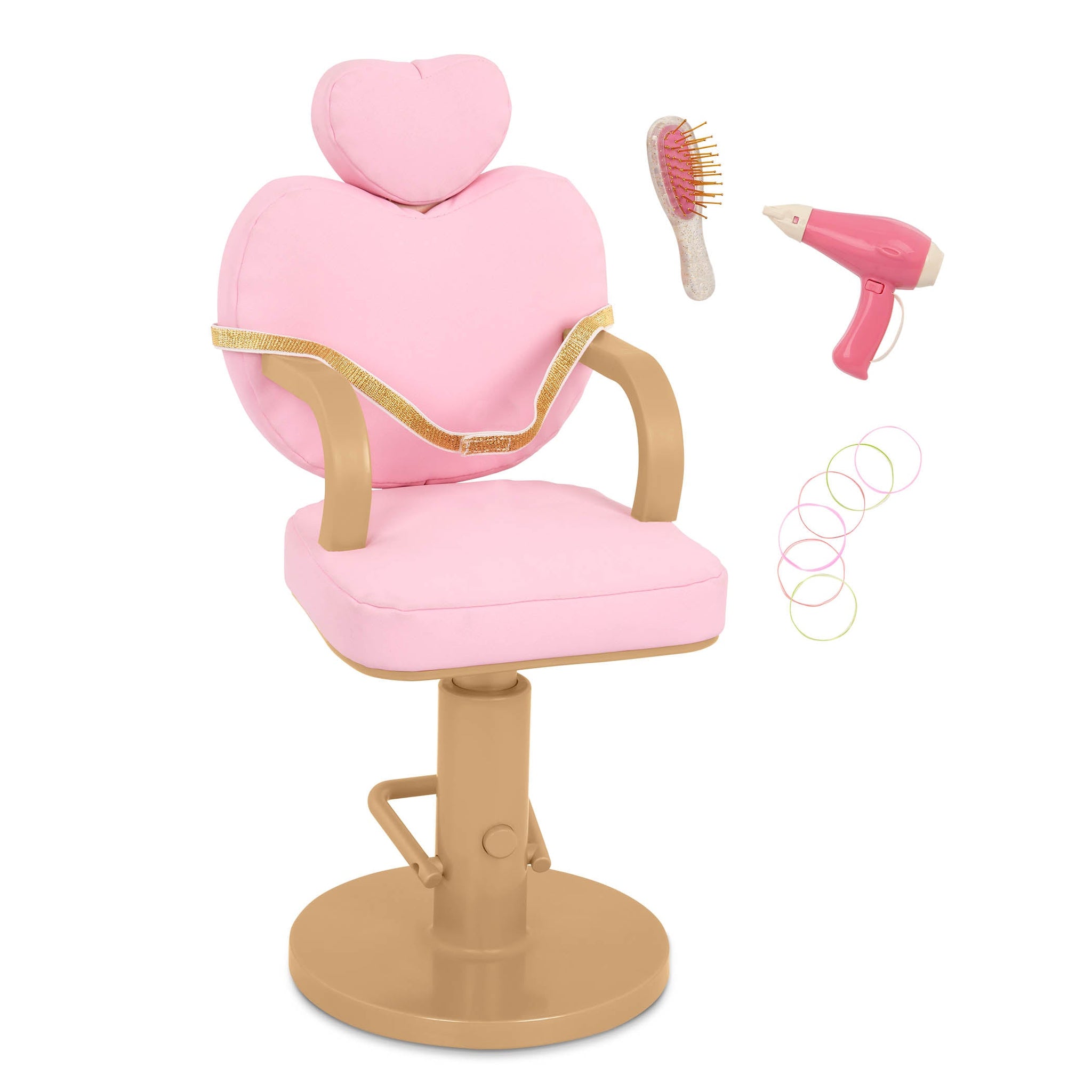 Our Generation Accessory - Heart Shaped Salon Chair w Accessories