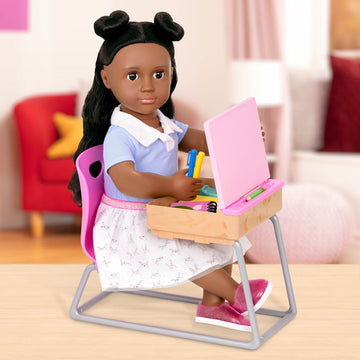 Our Generation Accessory Playset - Flying Colours Student Desk Set
