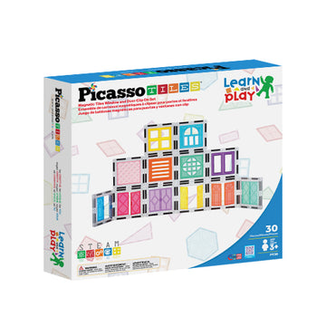 Picasso Tiles - Magentic Building Tiles - Window and Door Clip on Set 30pc