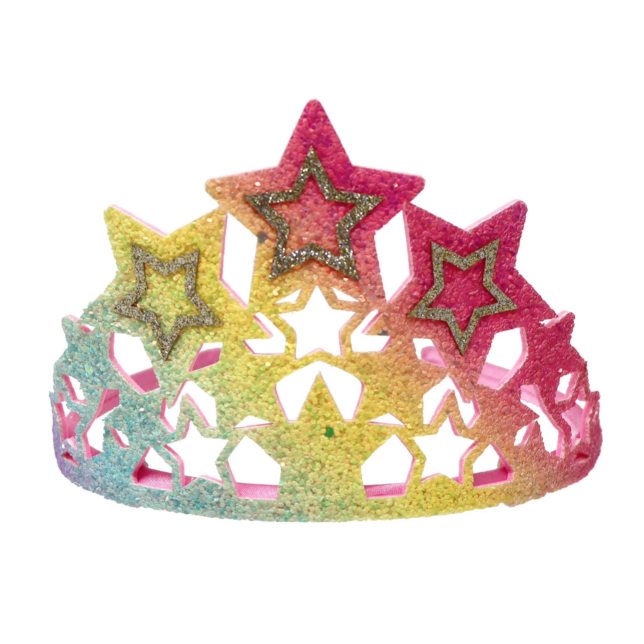 Pink Poppy Unicorn Dreamer Rainbow Star Soft Glitter Crown