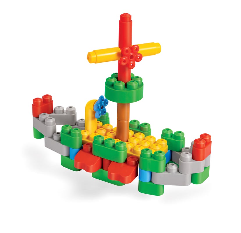 Poly M Building Bricks PolyM Building Block Tub - 128p