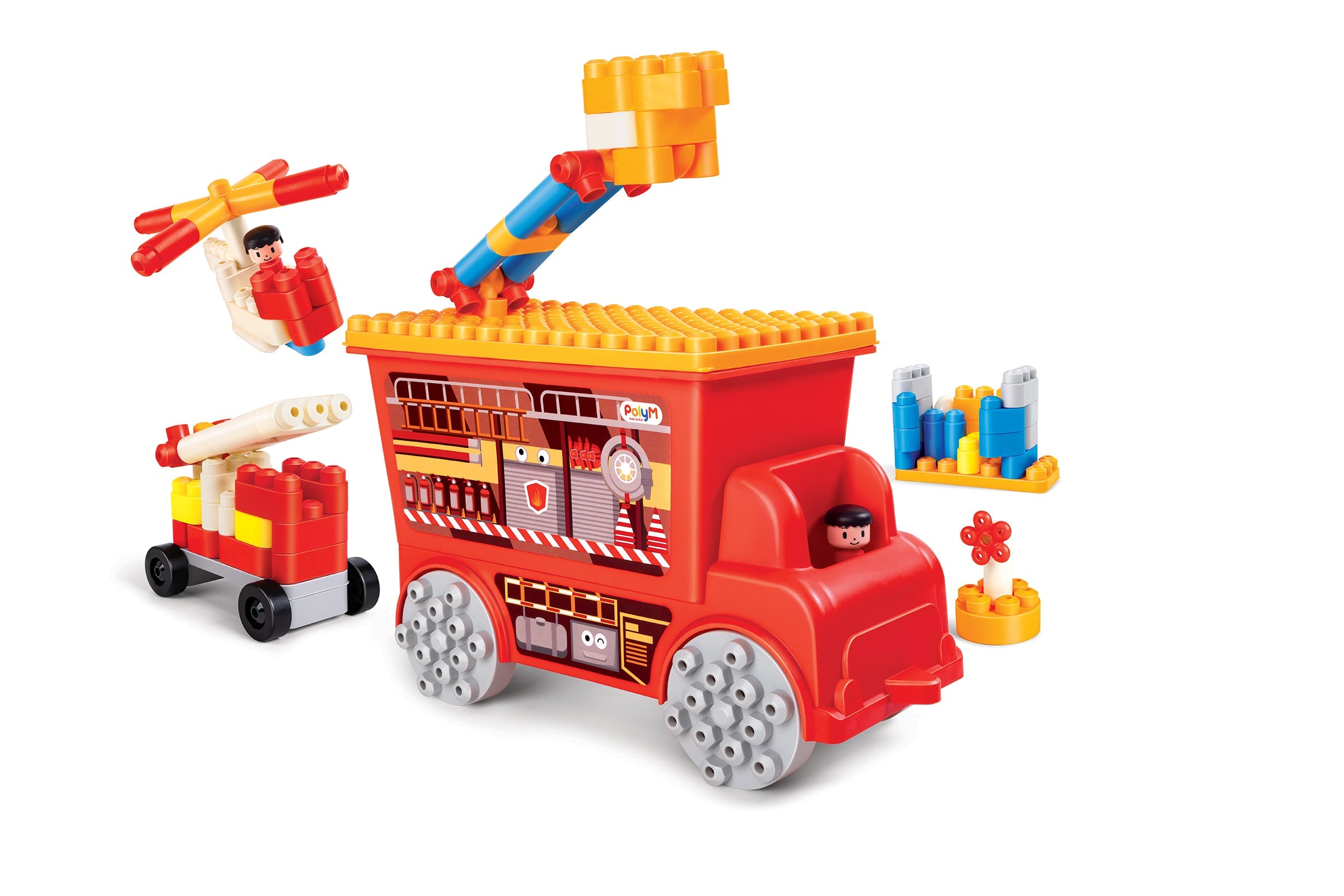 Poly M Fire Rescue Truck