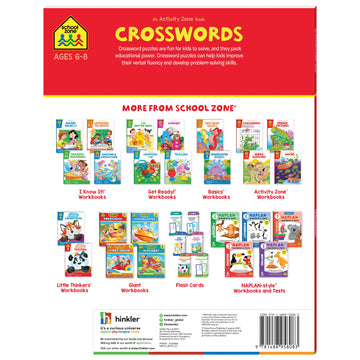 School Zone Activity Zone Crosswords