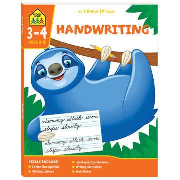 School Zone An I Know It! Book: Handwriting