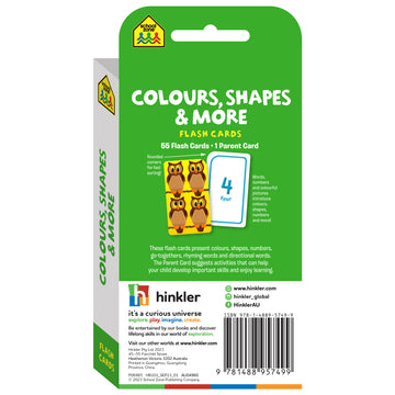 School Zone Flash Cards Colours Shapes & More