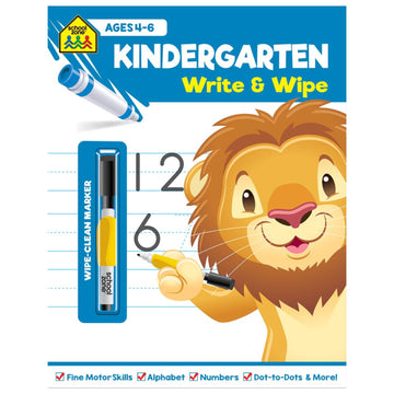 School Zone Write and Wipe Kindergarten