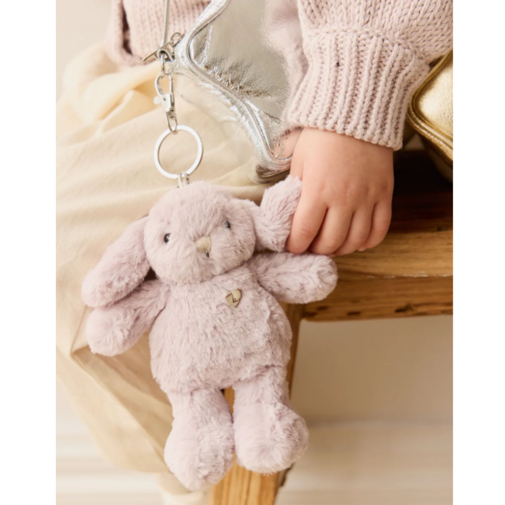 Snuggle Bunnies - Penelope Key Charm - Violet 15cm