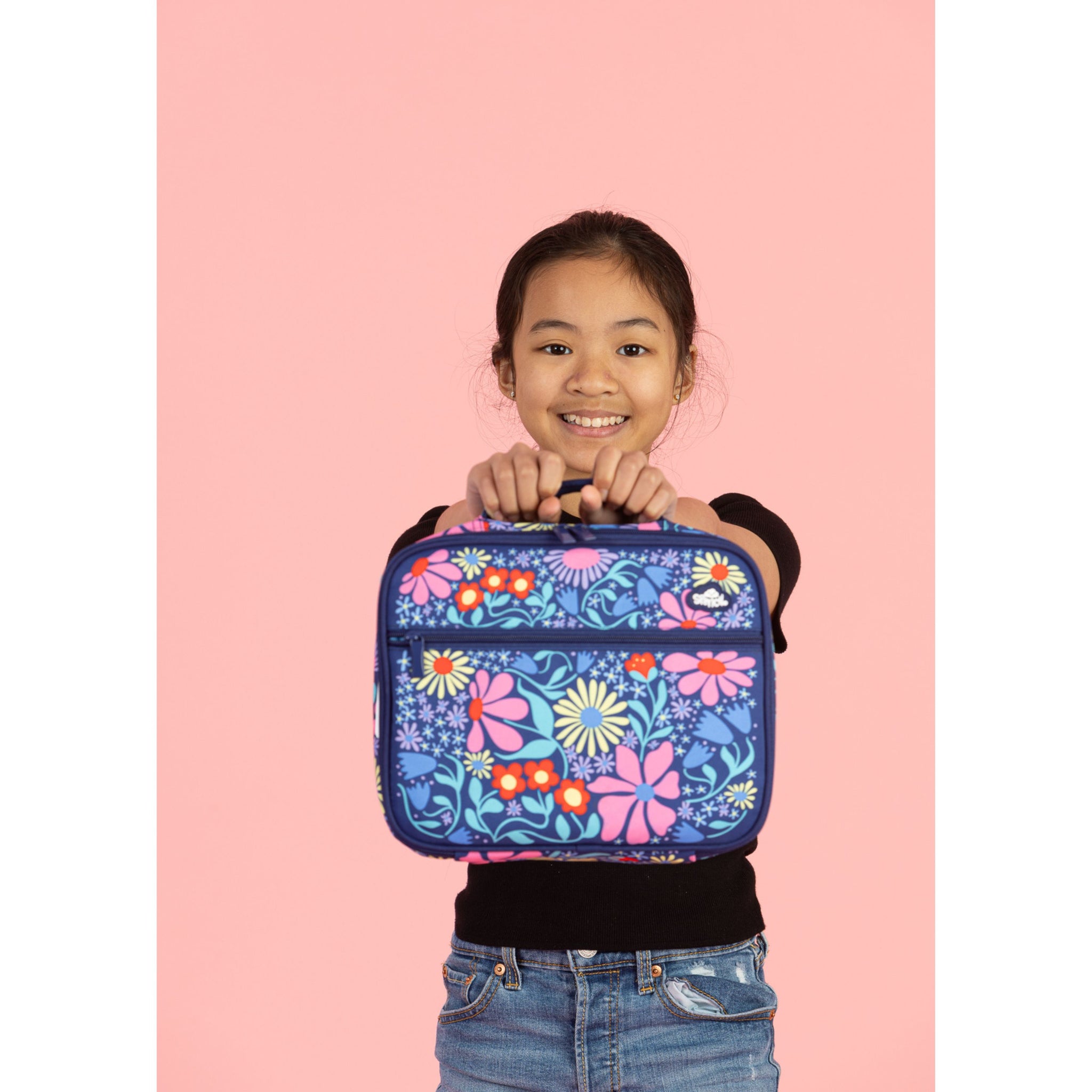 Spencil Big Cooler Lunch Bag - Flower Fun