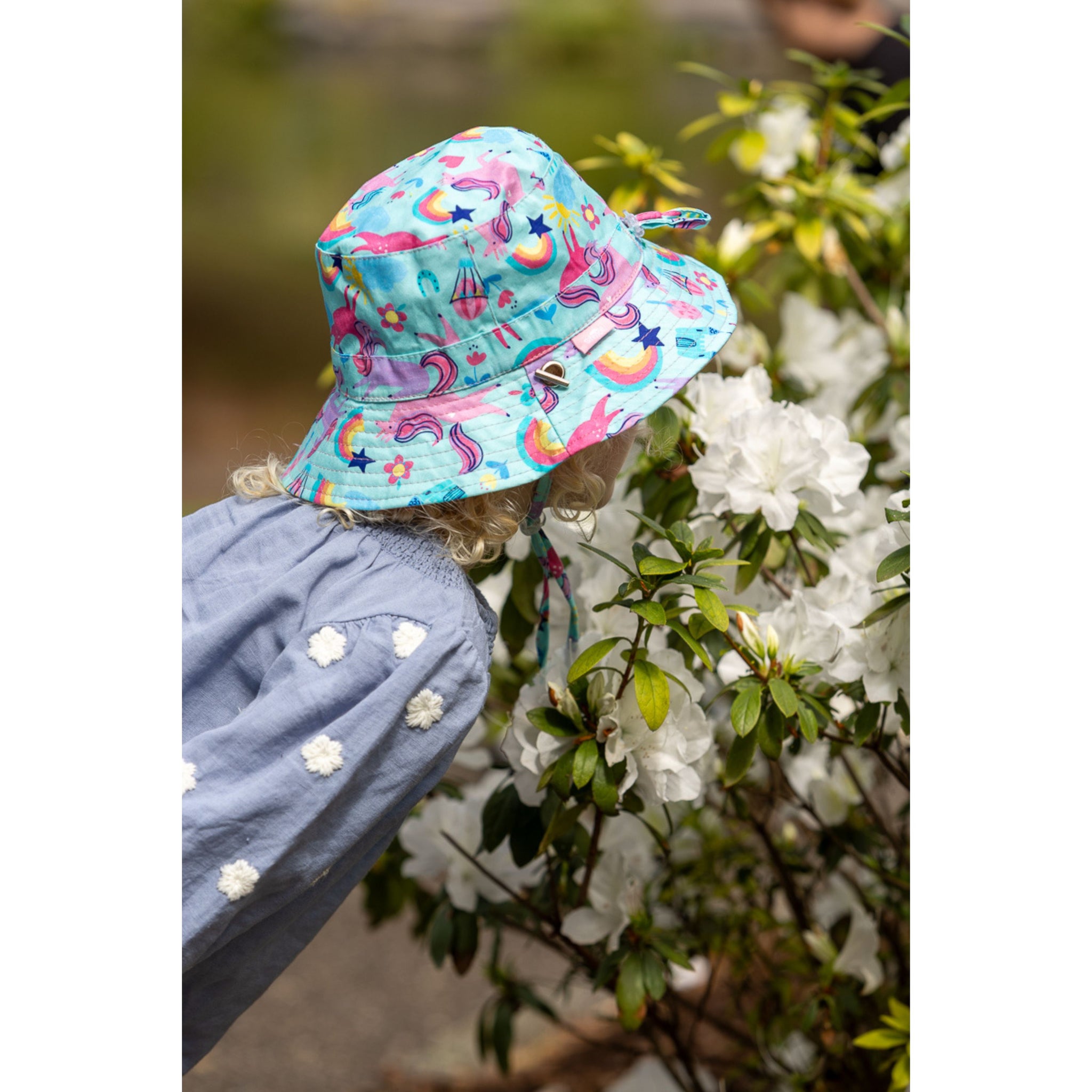 Spencil Reversible Sun Hat - Unicorn Party M/L