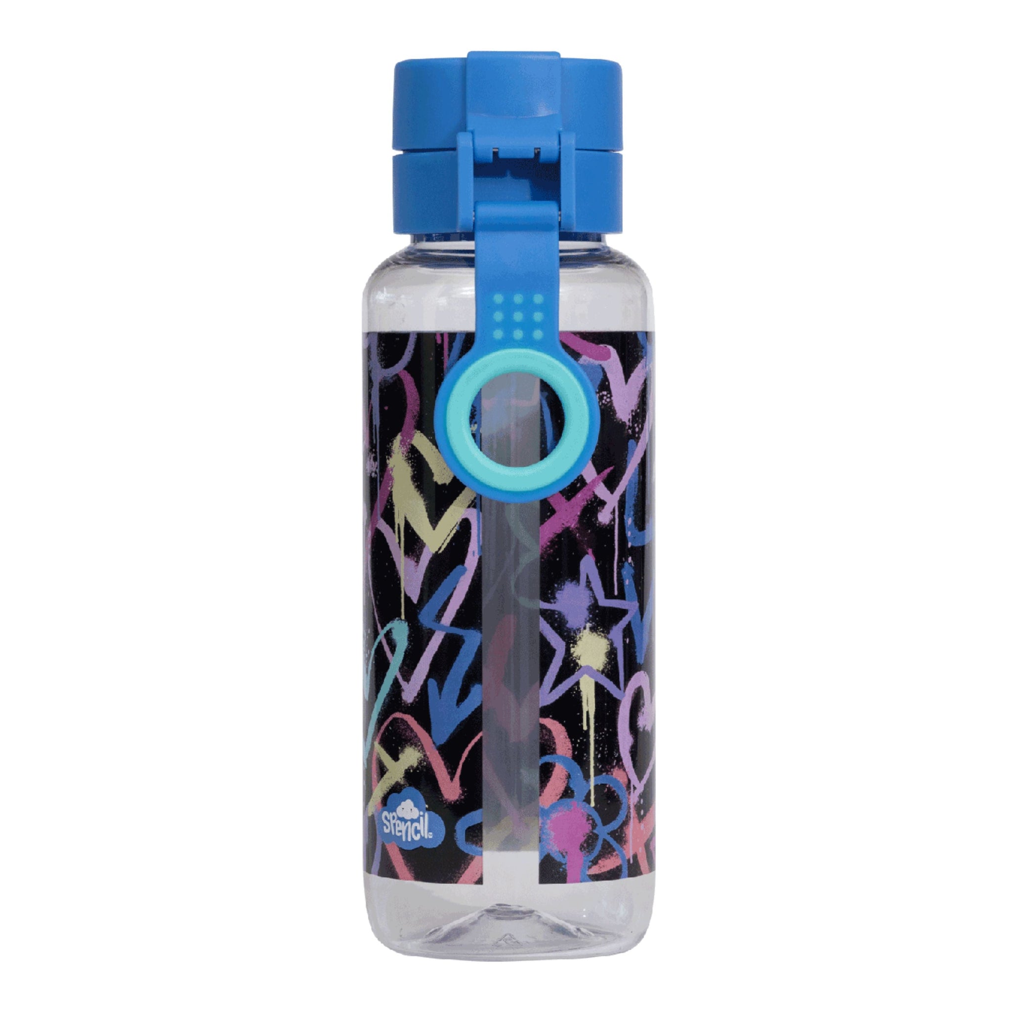 Spencil Big Water Bottle 650ml - Hearts and Crosses
