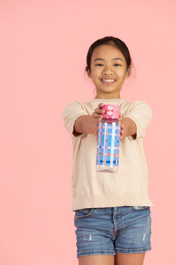 Spencil Big Water Bottle 650ml - Pastel Plaid