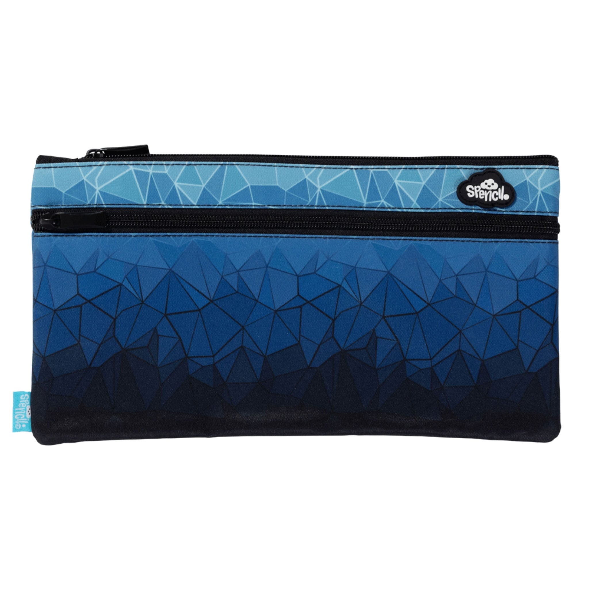 Spencil Twin Zip Pencil Case - Fractal
