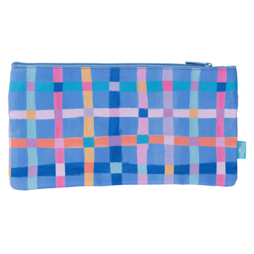 Spencil Twin Zip Pencil Case - Pastel Plaid