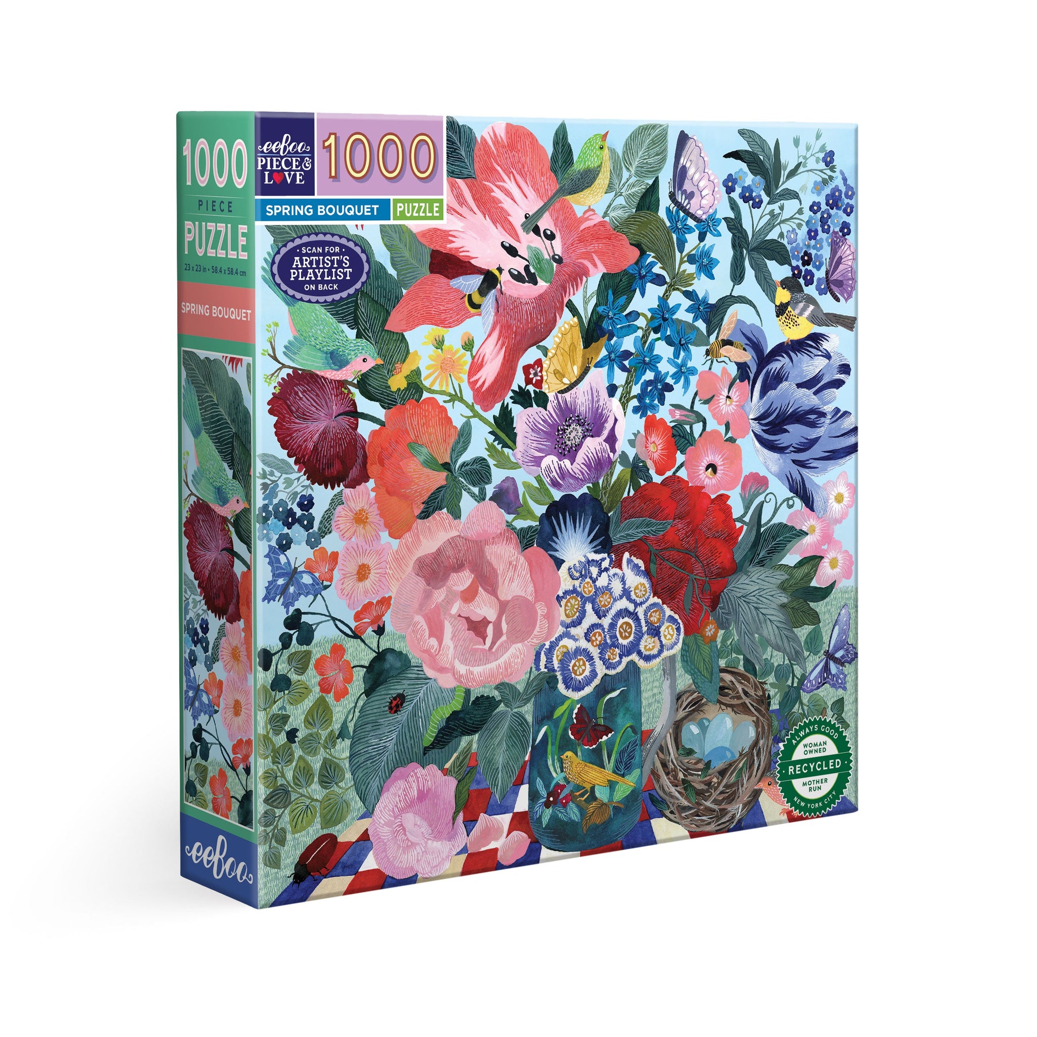 Spring Bouquet 1000 Square Puzzle