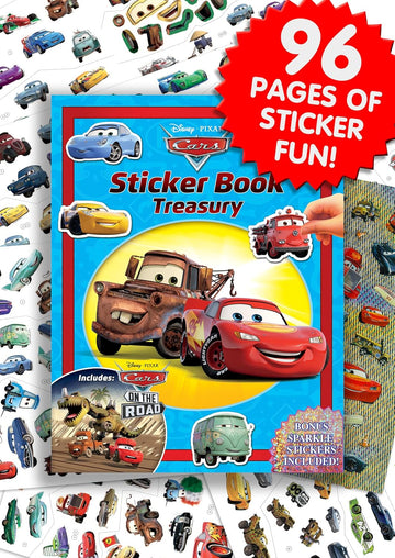 Sticker Book Treasury - Disney Cars (w/on the road)