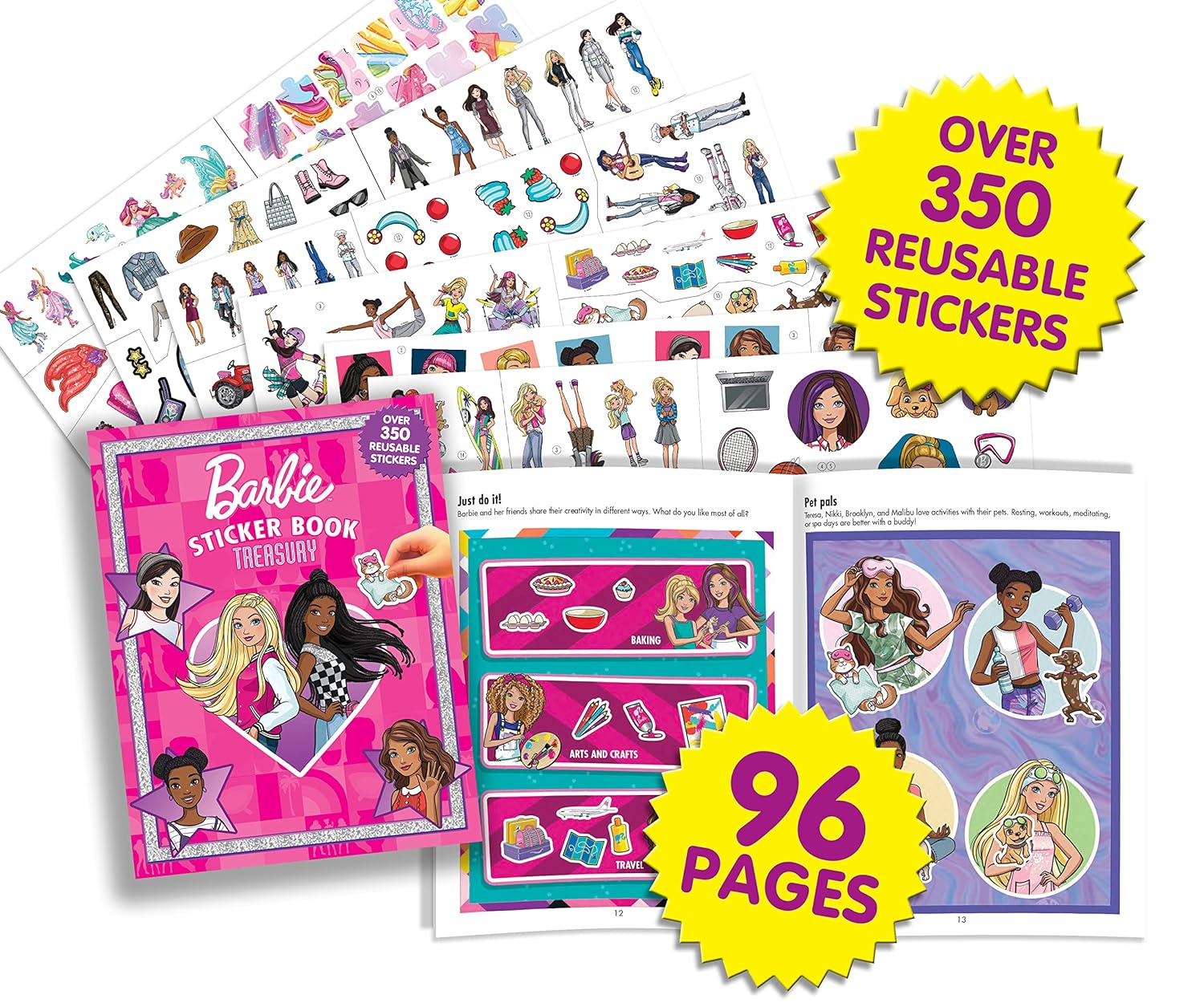 Sticker Book Treasury Mattel Barbie