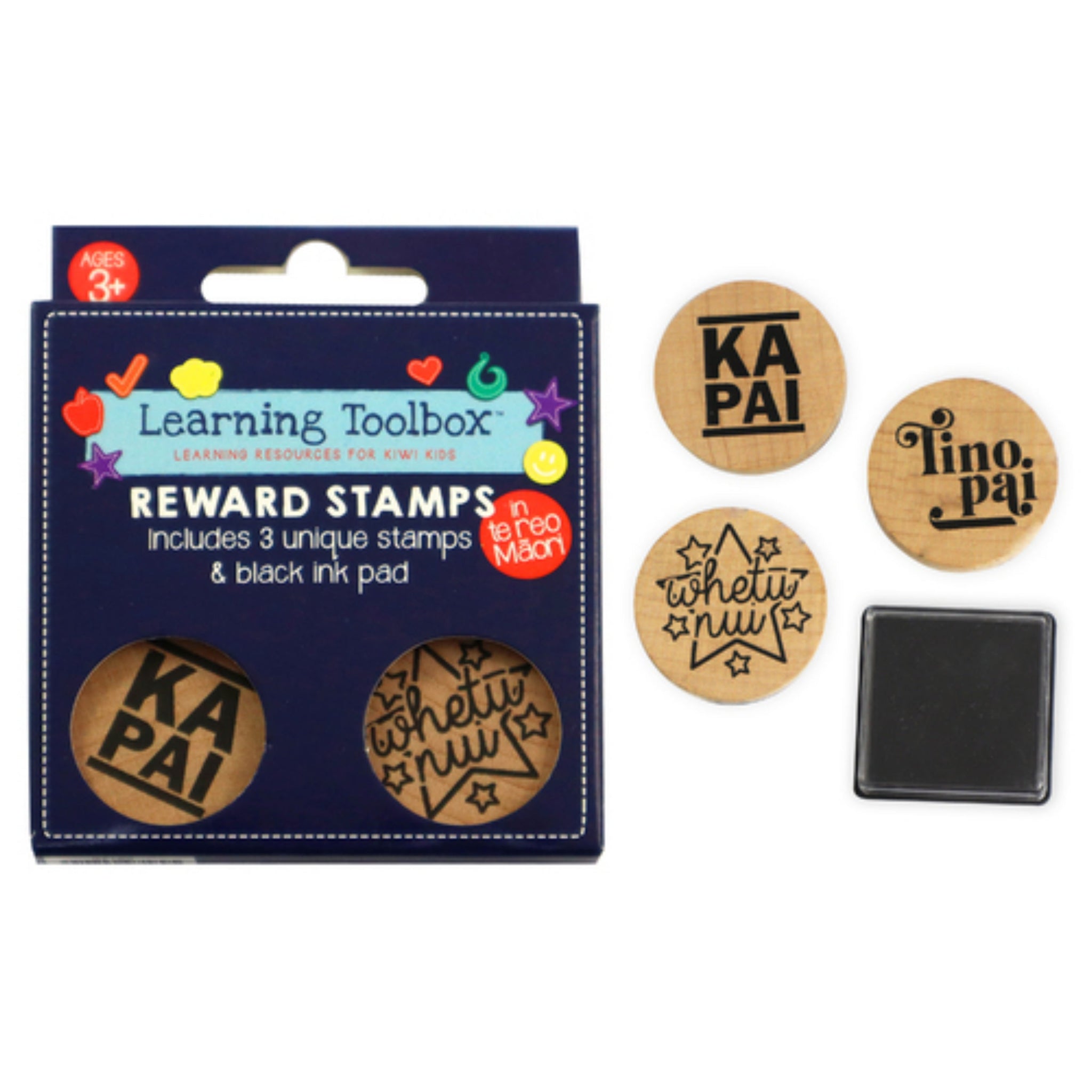 Te Reo Stamp Set 3pc+Ink