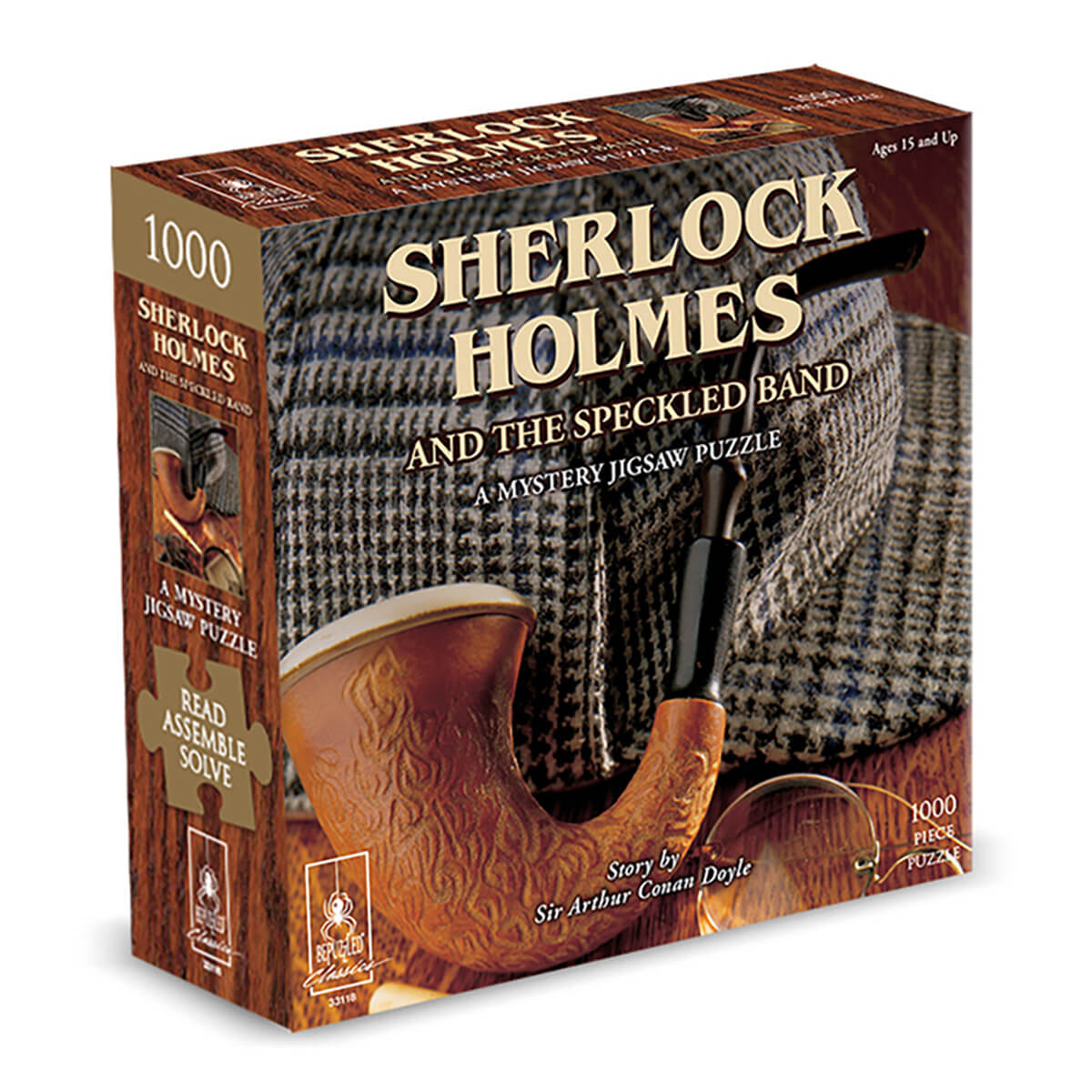 UG Classic Mystery Jigsaw Puzzle 8 x 8" Sherlock Holmes