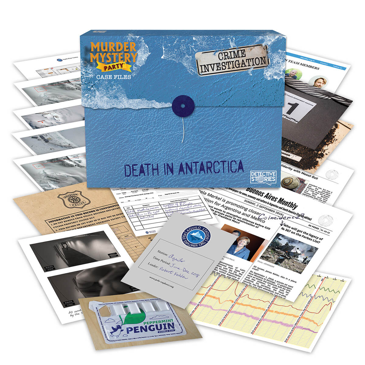 UG Murder Mystery Party Case Files: Death in Antarctica