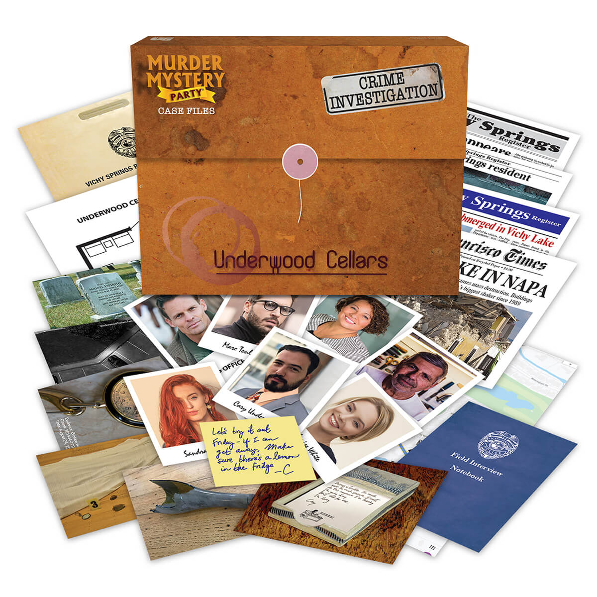 UG Murder Mystery Party Case Files: Underwood Cellars