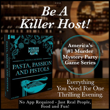 Murder Mystery Party Game - Pasta, Passion and Pistols