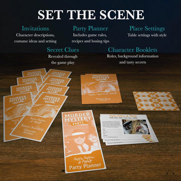 Murder Mystery Party Game - Pasta, Passion and Pistols