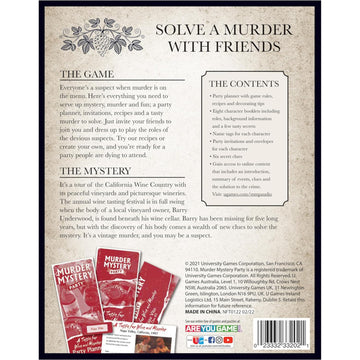 Murder Mystery Party Game - Wine and Murder