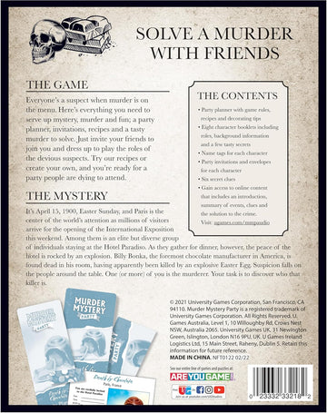 Murder Mystery Party Game - Death by Chocolate