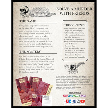 Solve a Murder Game - Bullets and Brie