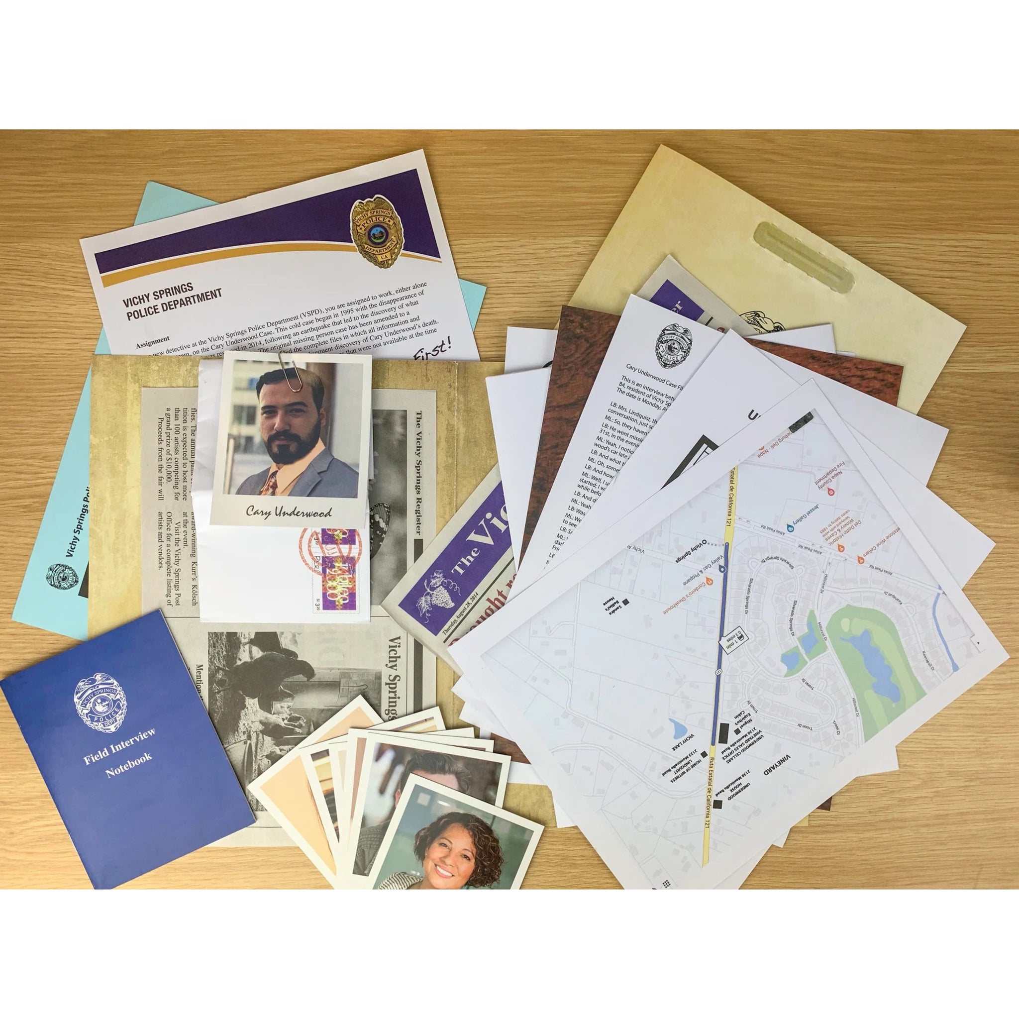 UG Murder Mystery Party Case Files: Underwood Cellars