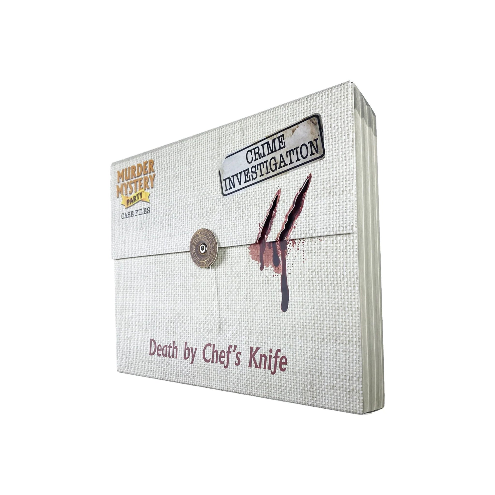 Murder Mystery Party Cae file- Death by Chefs Knife
