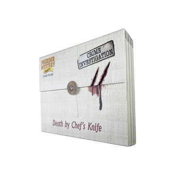 Murder Mystery Party Cae file- Death by Chefs Knife