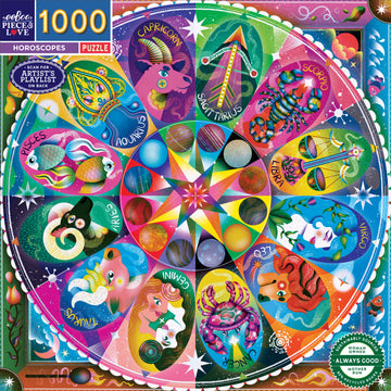 eeBoo 1000pc Puzzle Horoscopes  Sq