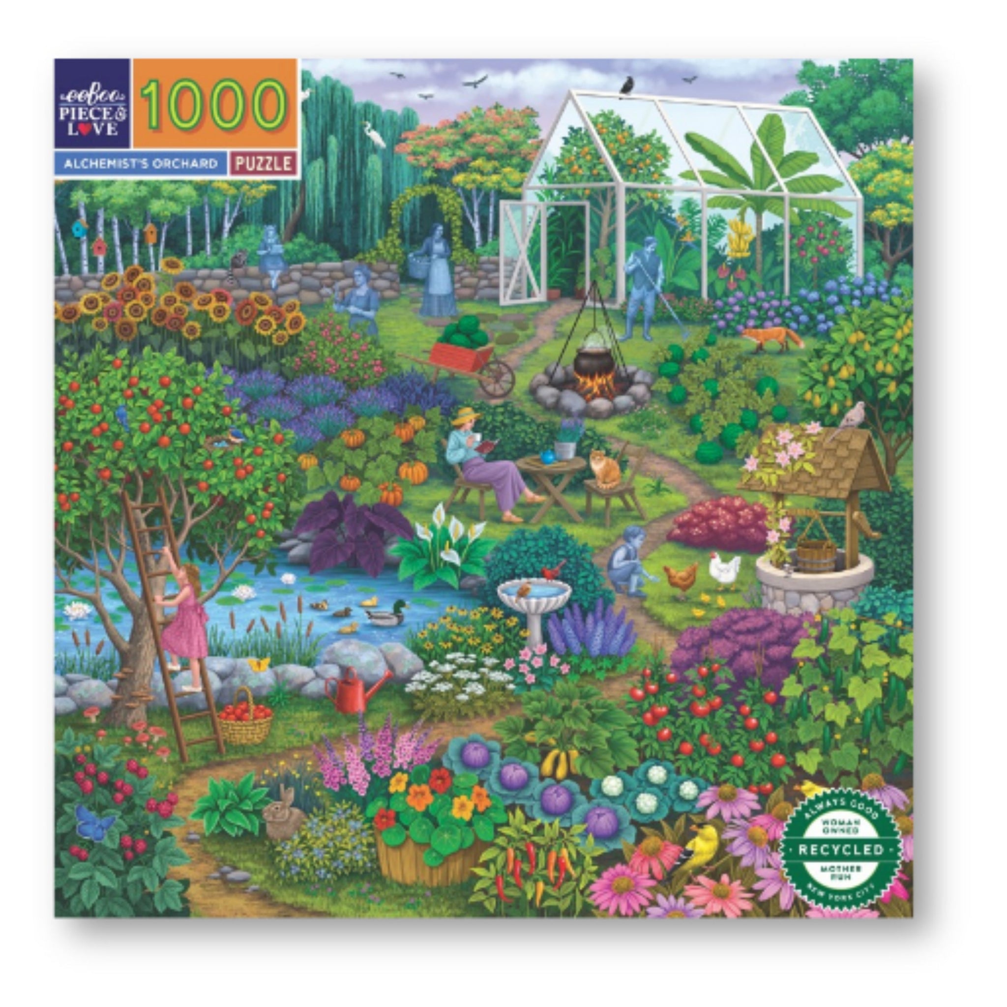 eeBoo 1000pc Puzzle Alchemist's Orchard Sq