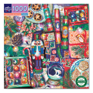 eeBoo 1000pc Puzzle Christmas Decoration Sq