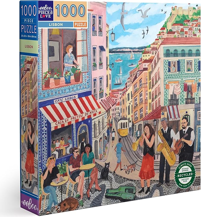 eeBoo 1000pc Puzzle Lisbon