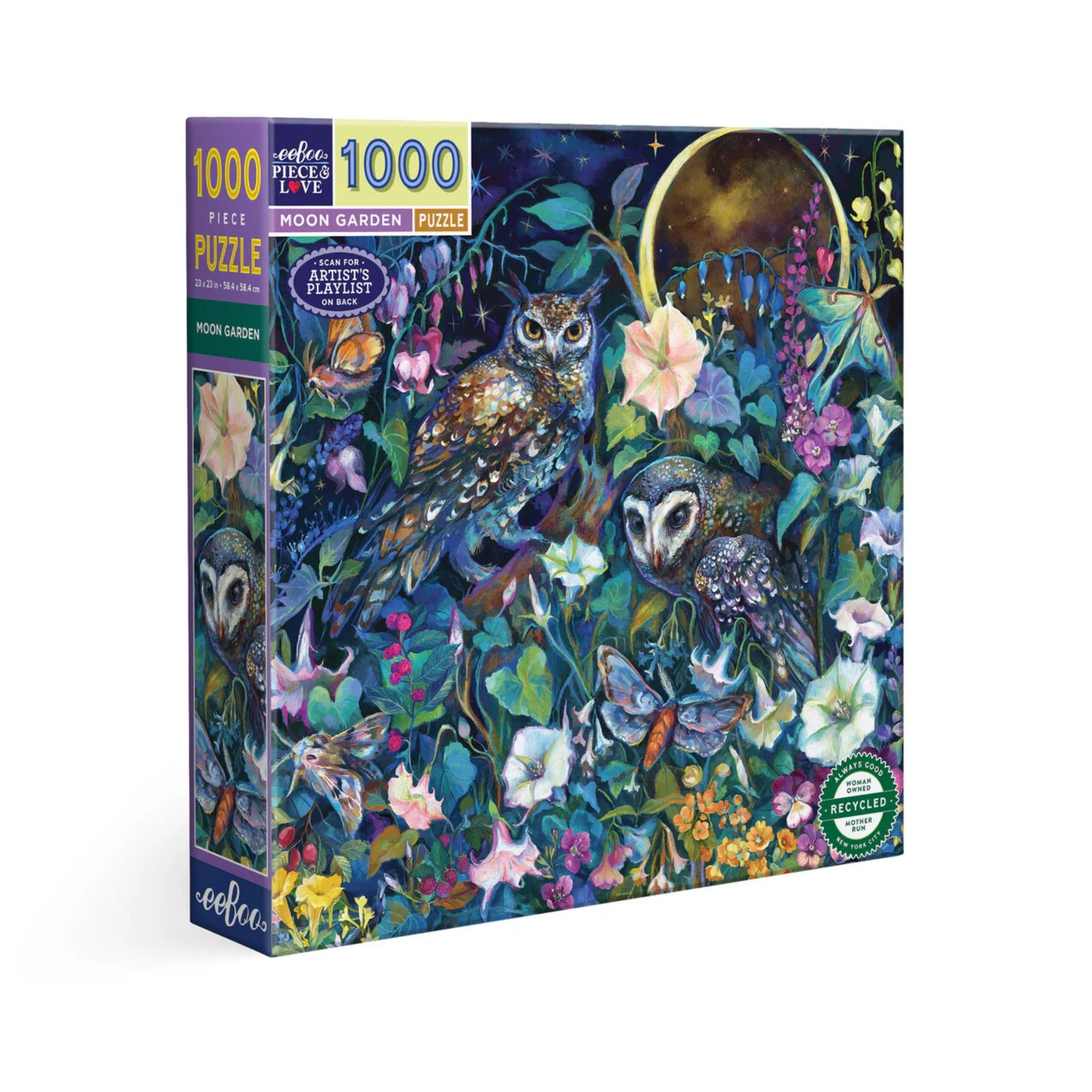 eeBoo 1000pc Puzzle Moon Garden Square