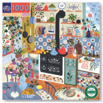 eeBoo 1000pc Puzzle Morning Kitchen Sq