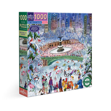 eeBoo 1000pc Puzzle New York City SkatersSquare