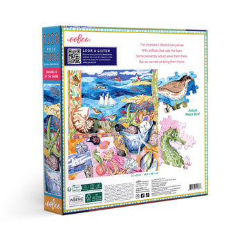 eeBoo 1000pc Puzzle Seashells by the Shore Square
