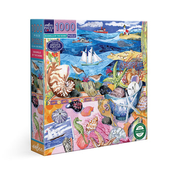 eeBoo 1000pc Puzzle Seashells by the Shore Square