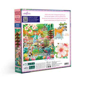 eeBoo 1000pc Puzzle Seasons in Kyoto Square