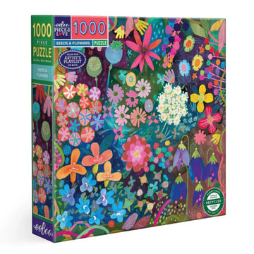 eeBoo 1000pc Puzzle Seeds & Flowers Square