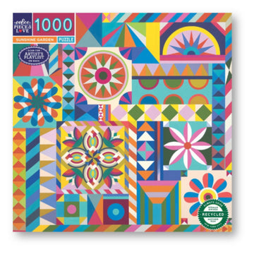 eeBoo 1000pc Puzzle Sunshine Garden Sq